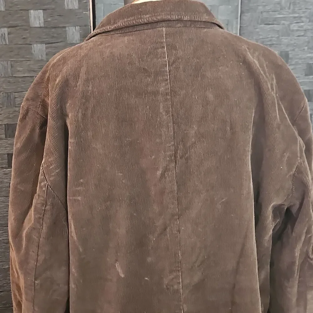 J Crew Men's Brown Corduroy Jacket Size XL